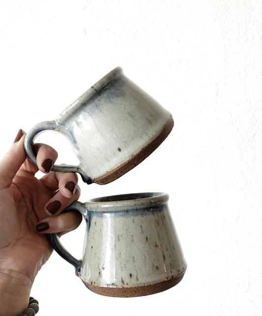 Handmade Stoneware Mug Pair