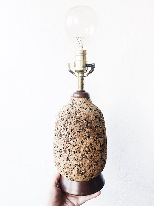 Vintage Cork Lamp