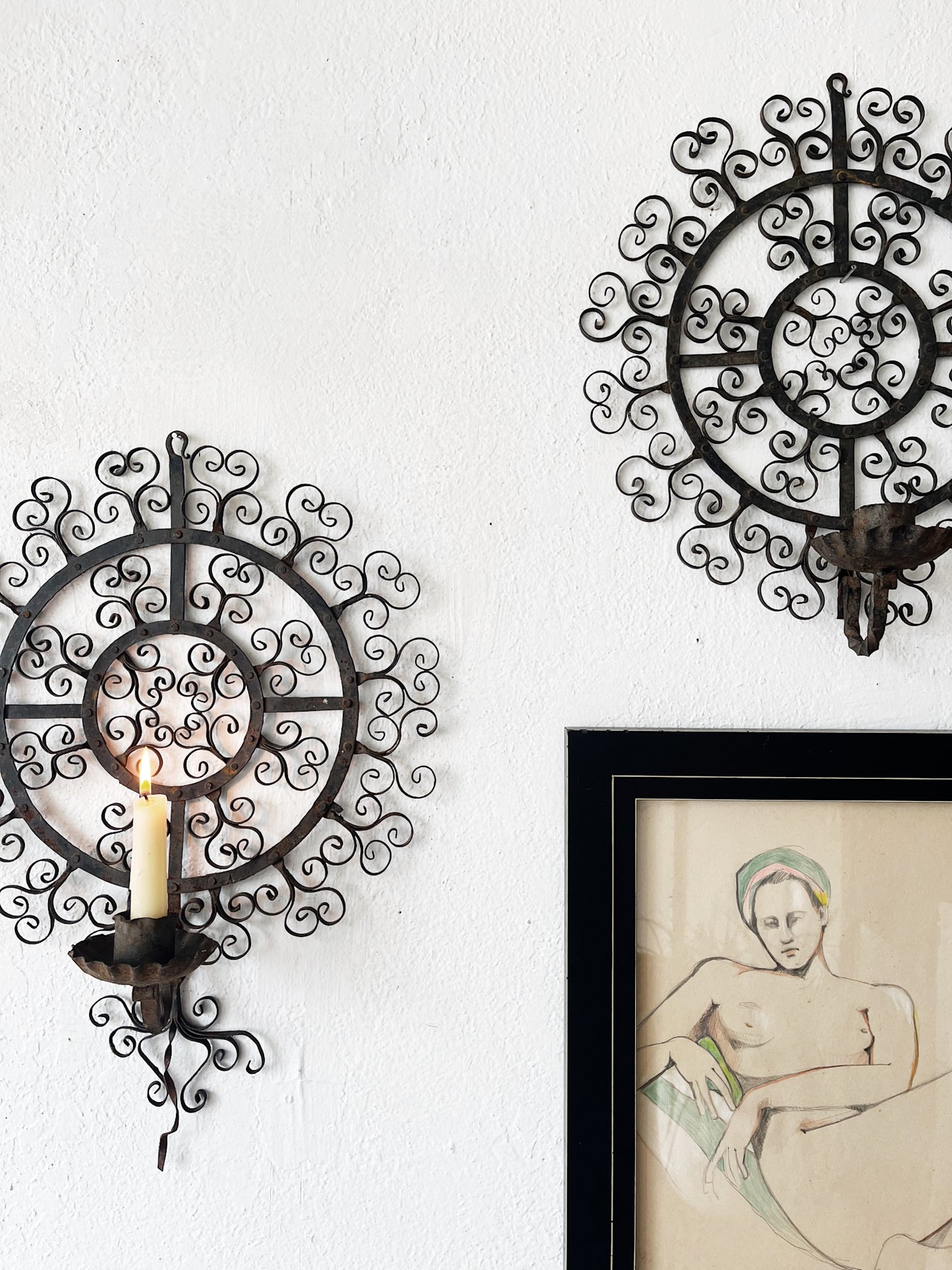 Vintage Mandala Candle Sconce