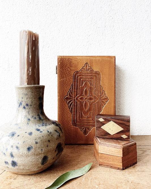 Vintage Carved Wood Box