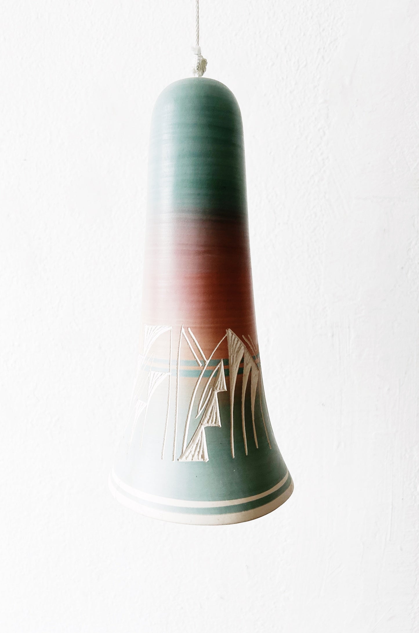 Large Signed Navajo Clay Bell