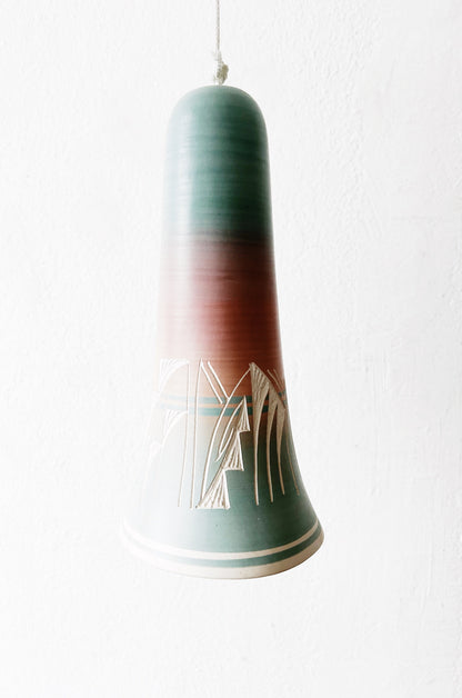 Large Signed Navajo Clay Bell