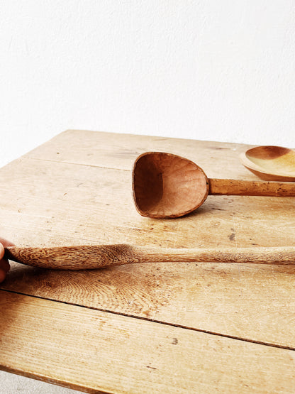 Oversized Primitive Wood Spoon Collection