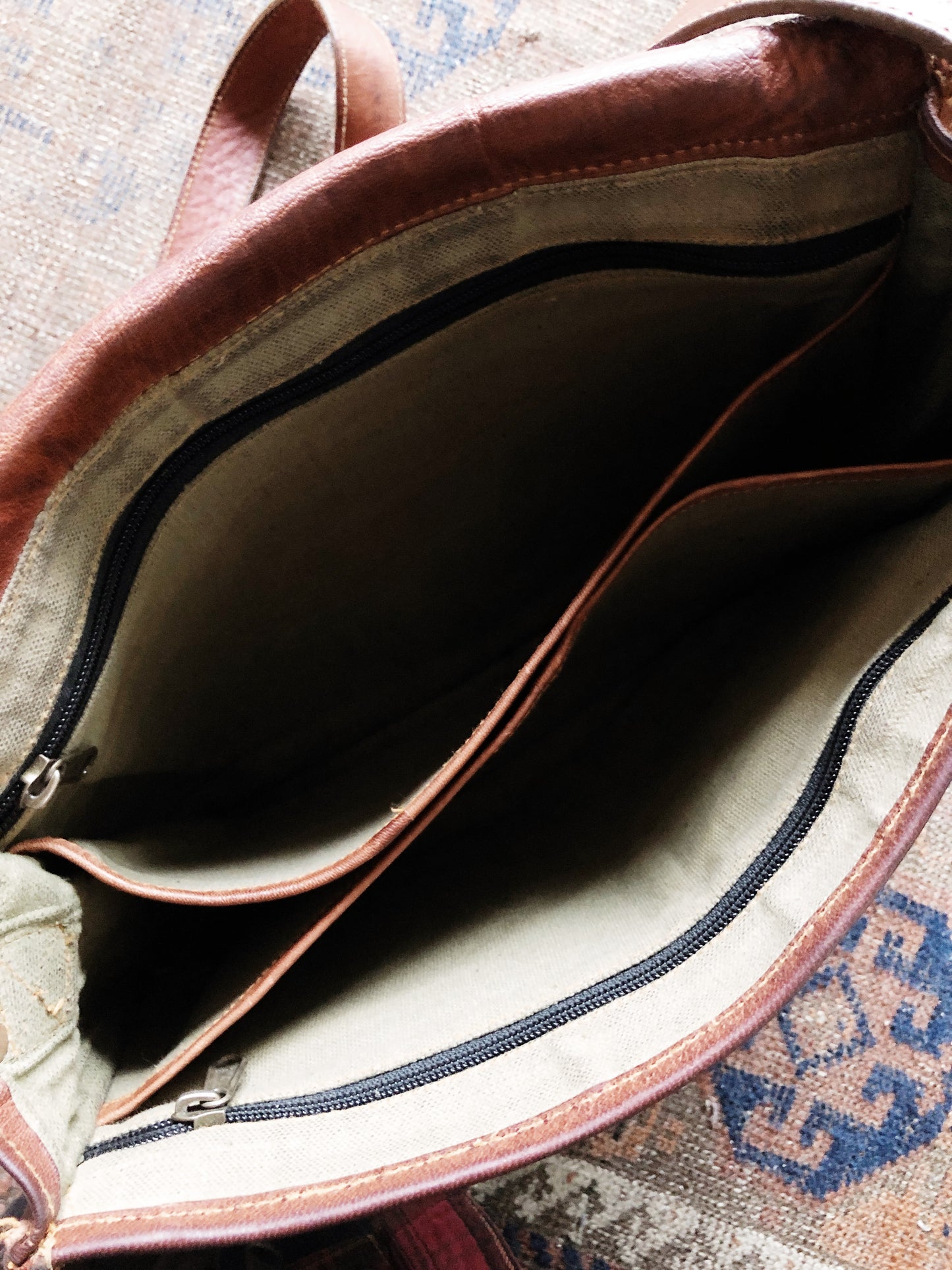 Vintage Leather Messenger Bag