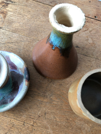 Collection of Vintage Ceramic Candle Holders