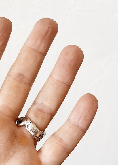 Vintage Mid Century Floral Ring
