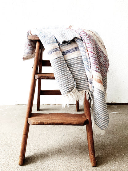Vintage Rustic Wood Step Ladder