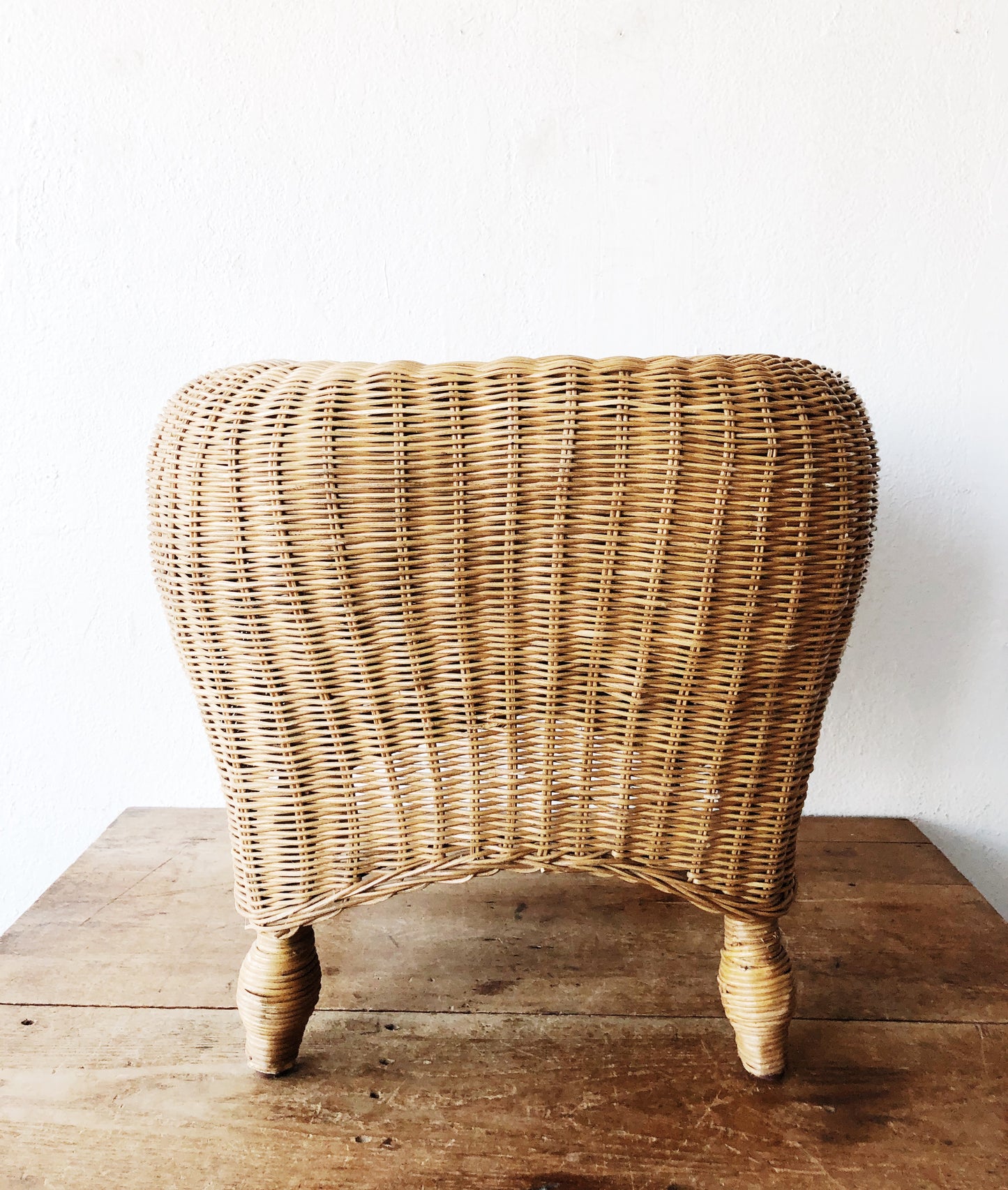 Vintage Wicker Stool