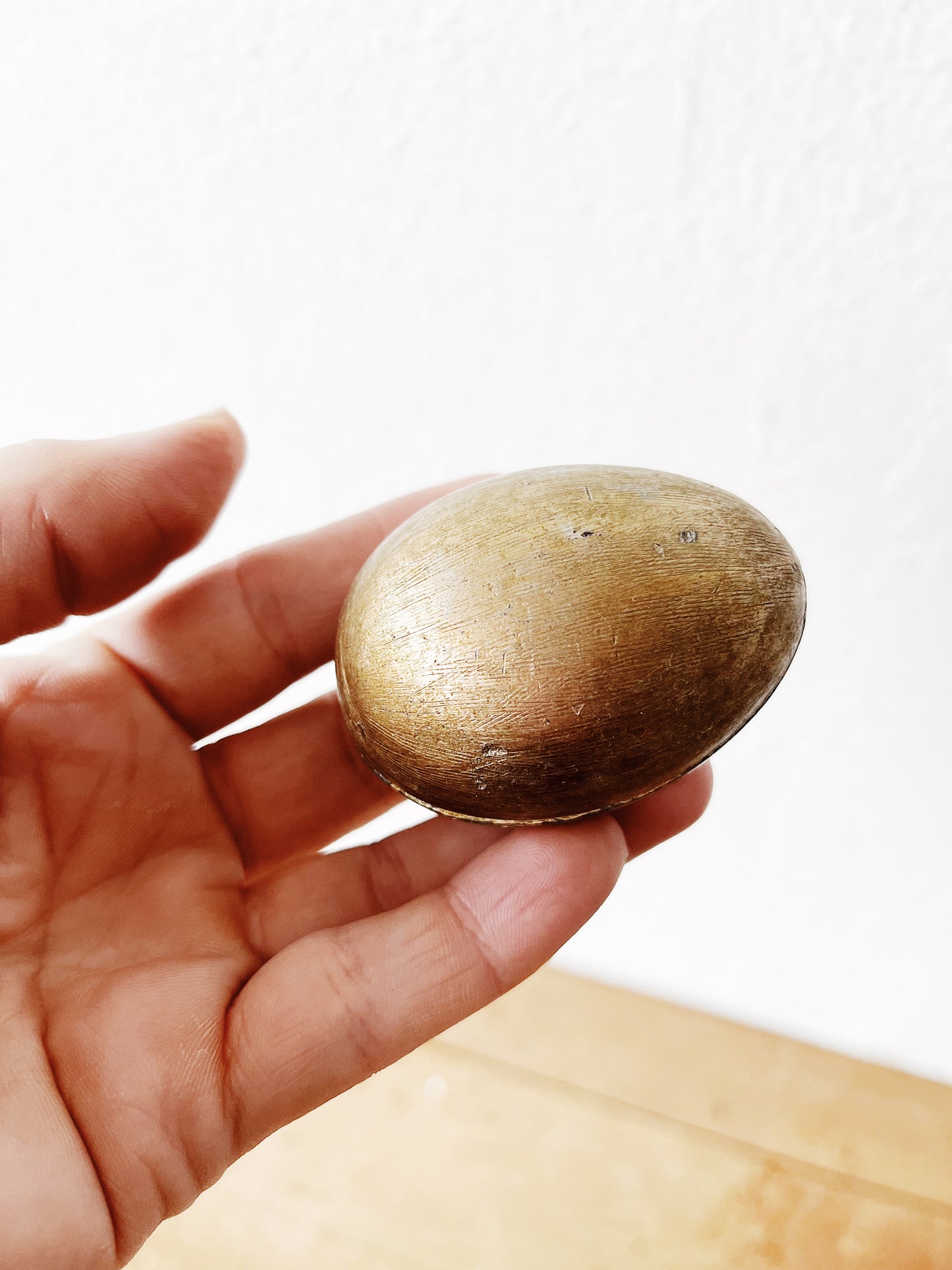Vintage Bronze Egg Box