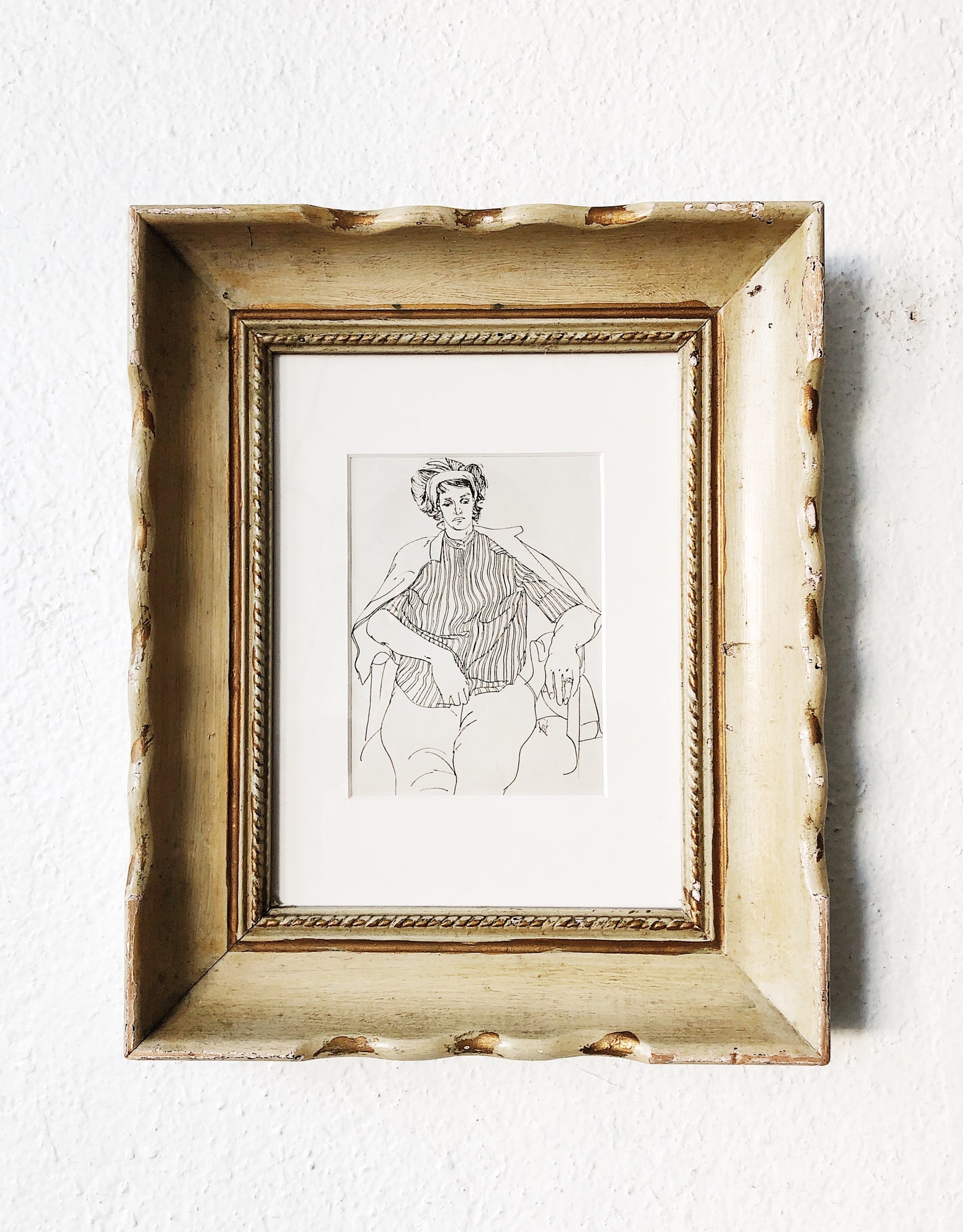 Vintage Mid Century Framed Lithograph