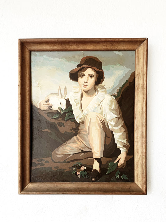 Large Vintage Framed PBN