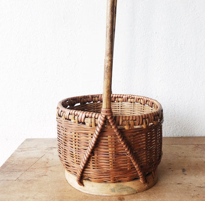 Vintage Bamboo Basket