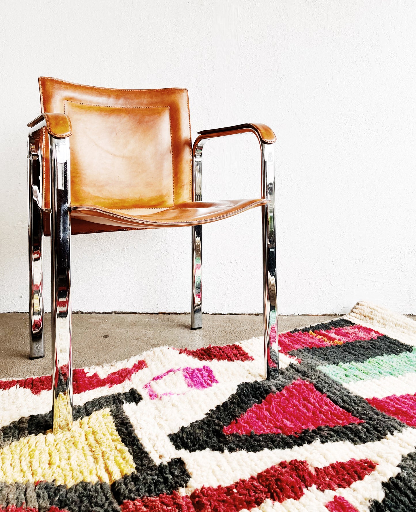 Large Vintage Moroccan Wool Rug