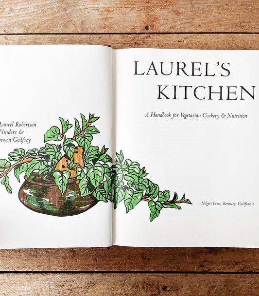 Vintage Laurel’s Kitchen Vegetarian Cookbook