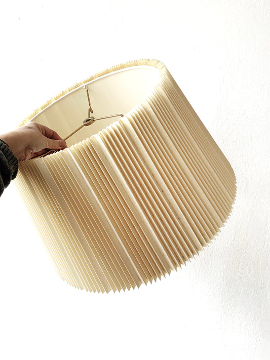 Mid Century Stiffel Pleated Drum Shade