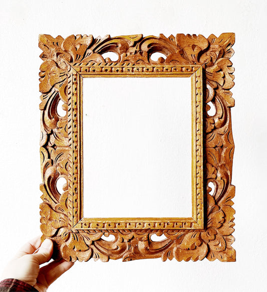 Vintage Carved Wood Frame