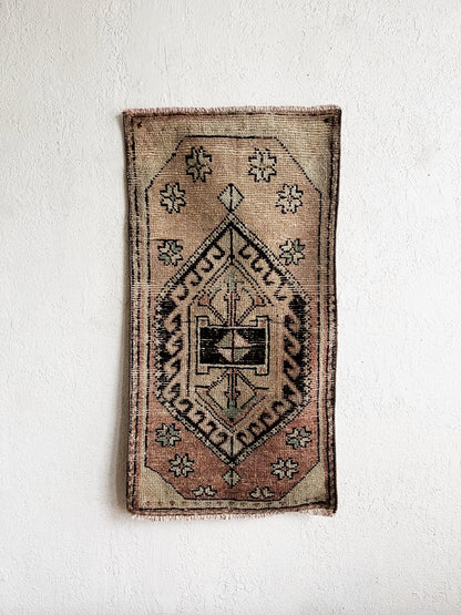 Vintage Turkish Mini Rug