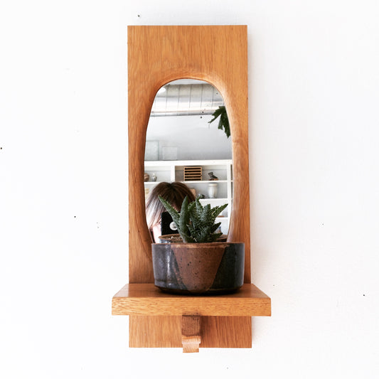 Handmade Mirror Wall Shelf