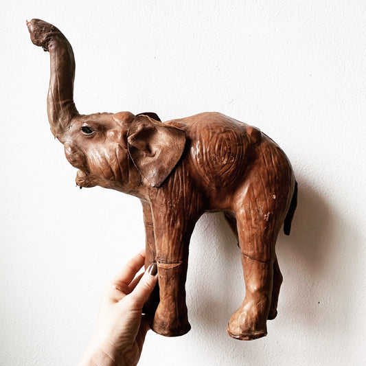 Antique Leather Elephant