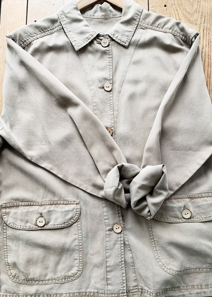 Soft and Versatile Tencel Shirt Jacket