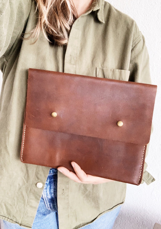 Handmade Leather Clutch