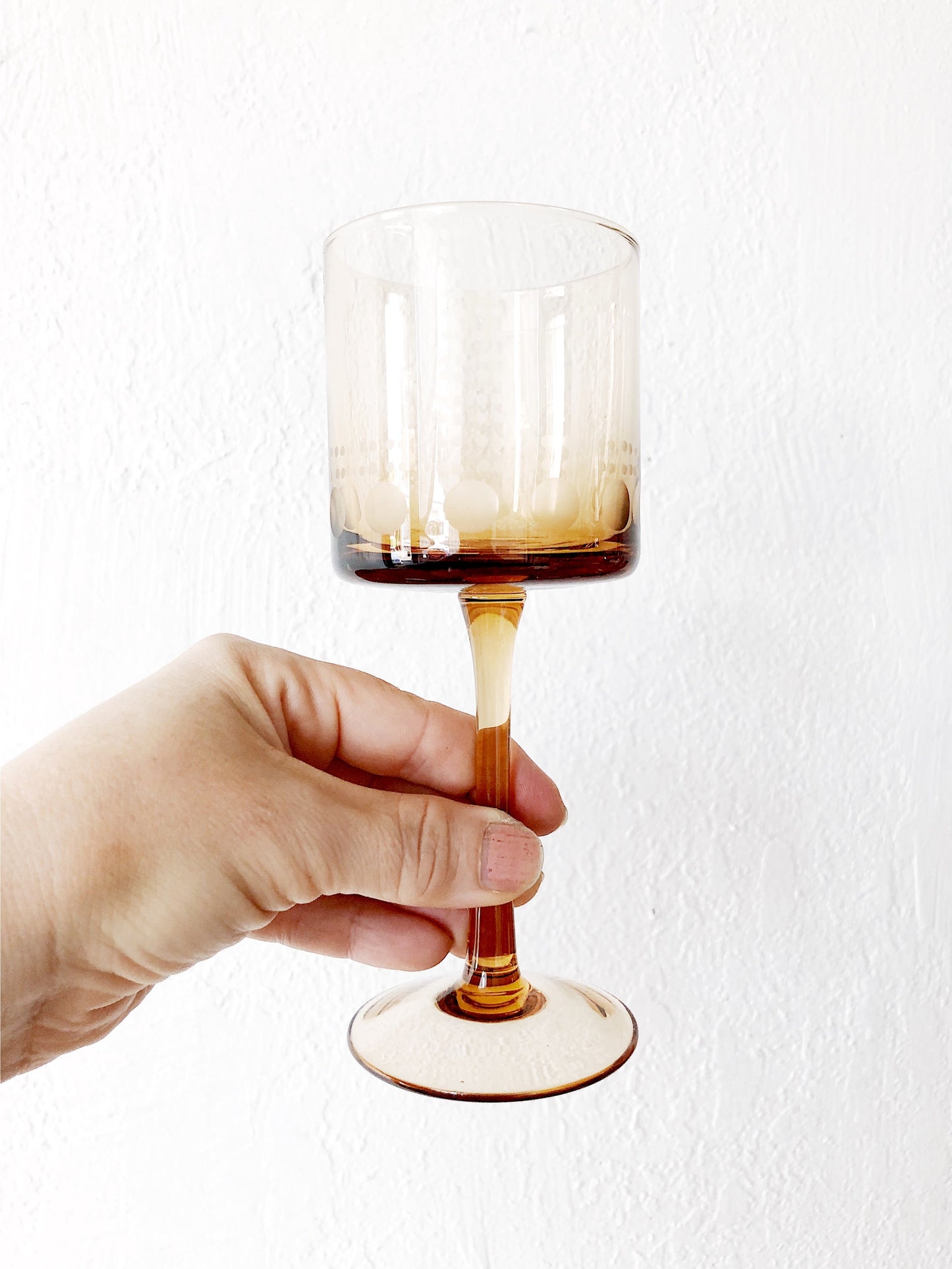 Vintage Wine Glass Pair