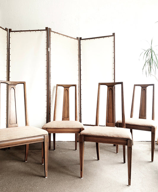 Mid Century Dining Chairs Set of Four