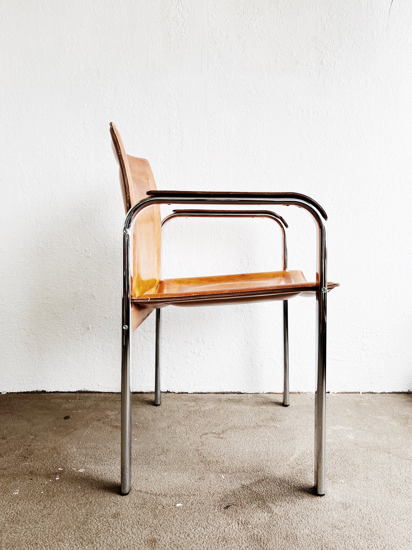 Arrben of Italy Postmodern Leather Chair