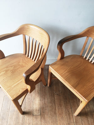 Boling Chair Company Maple Banker Chairs