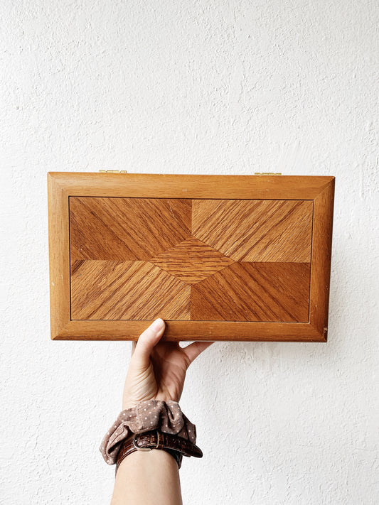 Vintage Wood Jewelry Box