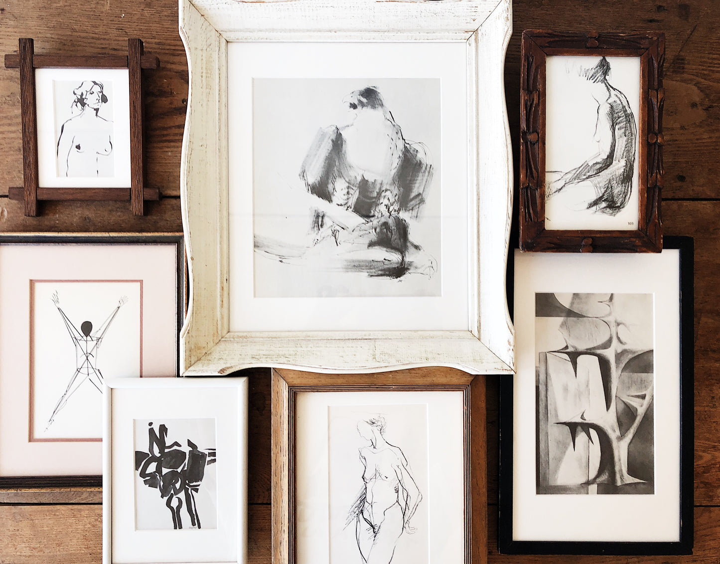 Vintage Mid Century Framed Lithograph