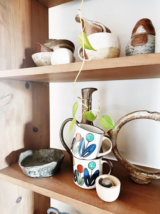 Vintage Japanese Mug Pair