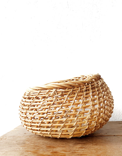 Sculptural Open Weave Basket
