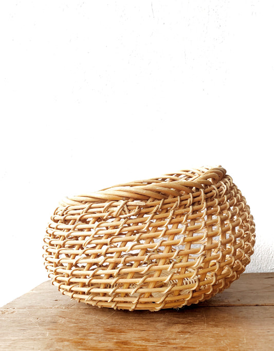 Sculptural Open Weave Basket
