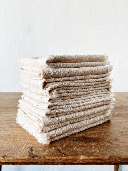 Vintage Set of 10 Woven Napkins