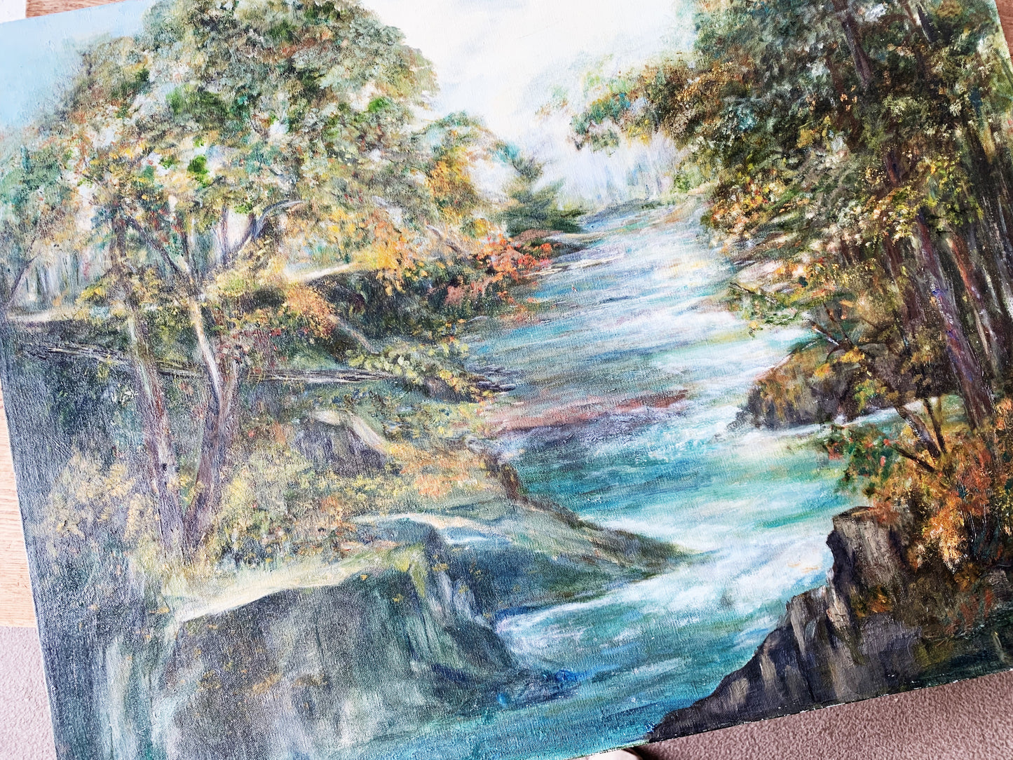 Vintage Oil Landscape Painting