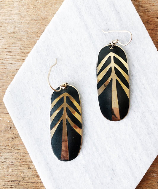 Vintage Laurel Burch Enamel Earrings