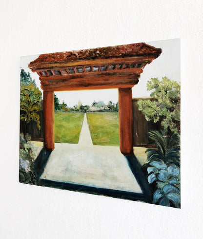 Naive Style Garden Painting