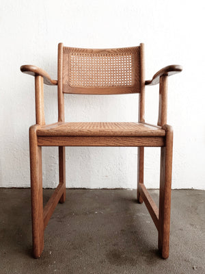 Vintage Caned Arm Chair