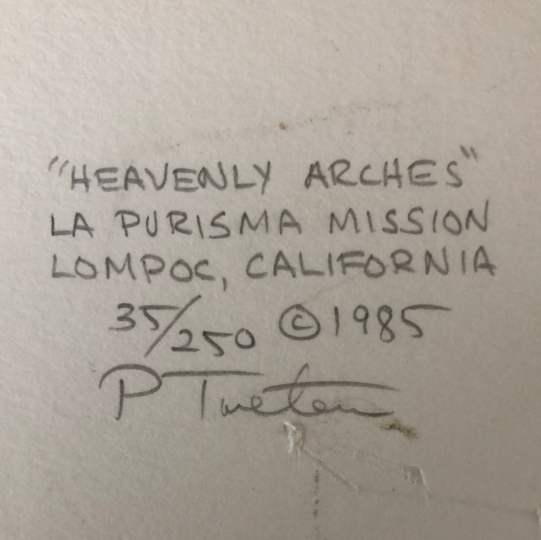 Original California Mission Film Photo ‘Heavenly Arches’