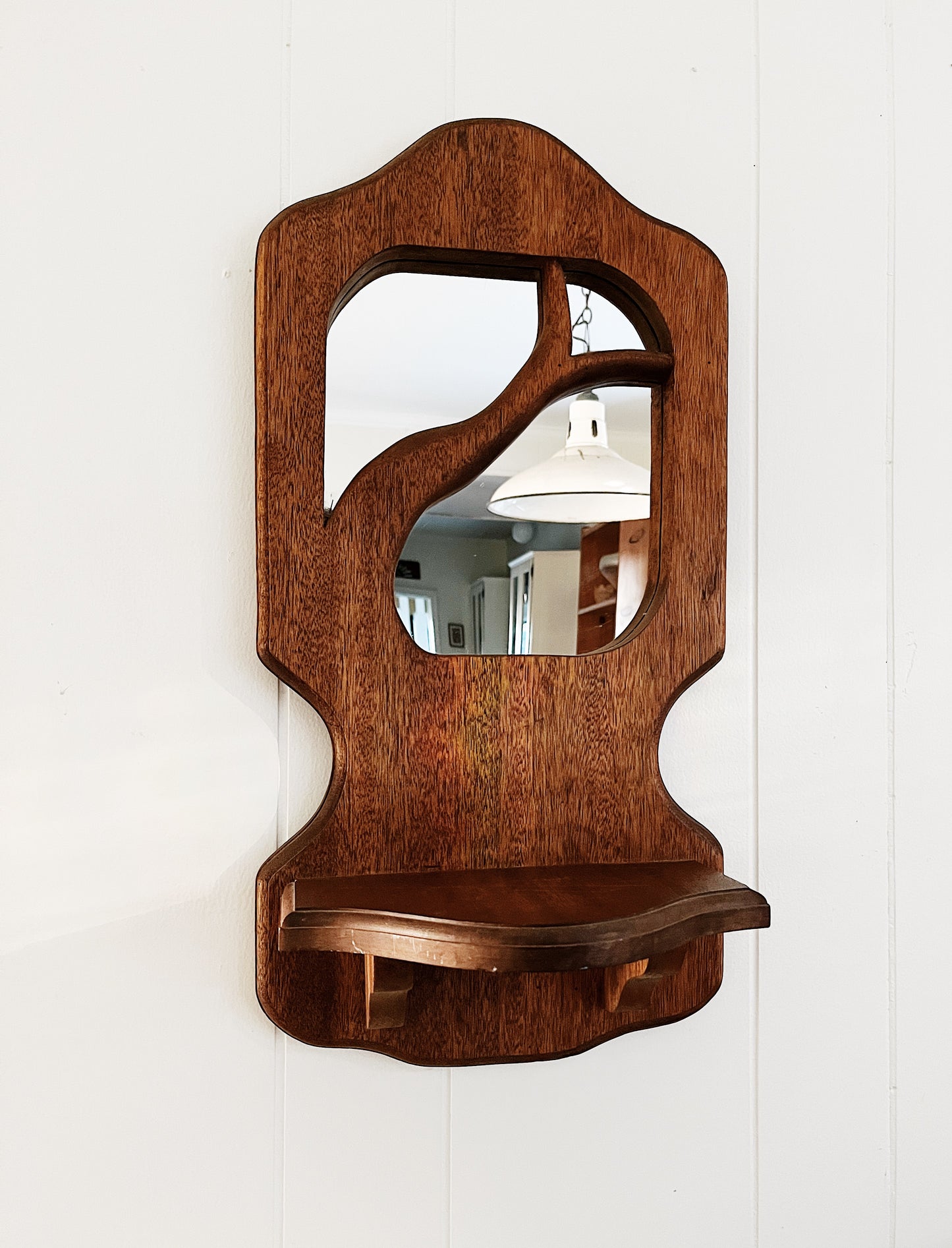 Vintage Mirrored Shelf