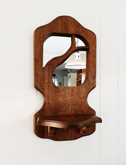 Vintage Mirrored Shelf