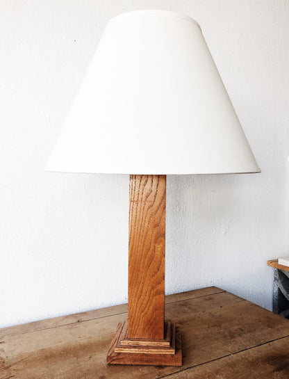 Vintage Pedestal Lamp with Shade