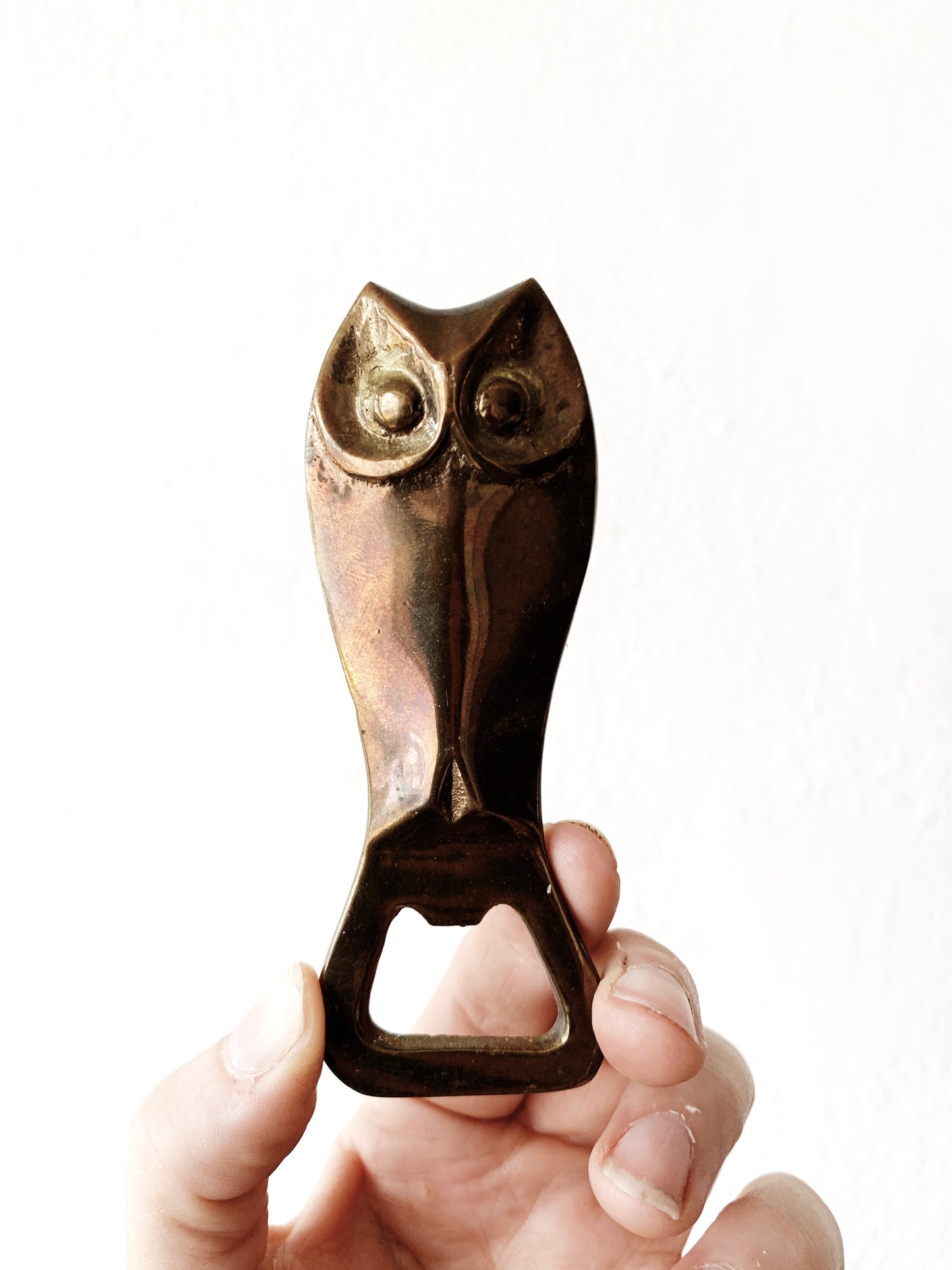 Vintage Brass Owl Bottle Opener