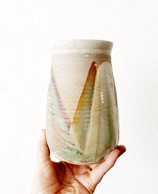 Vintage Klickitat Pottery Utensil Jar