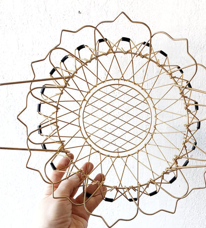 Vintage Brass Egg Basket