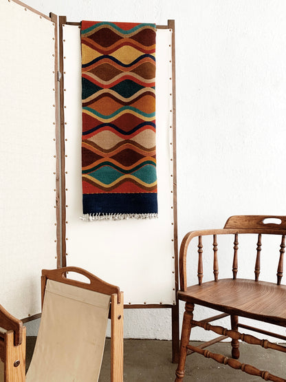 Colorful Flat Weave Wool Rug