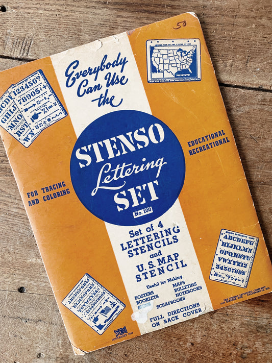 Vintage 1940’’s Stencil Set