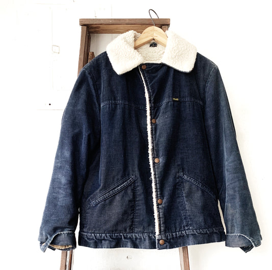 Vintage Wrangler Shearling Lined Corduroy Jacket