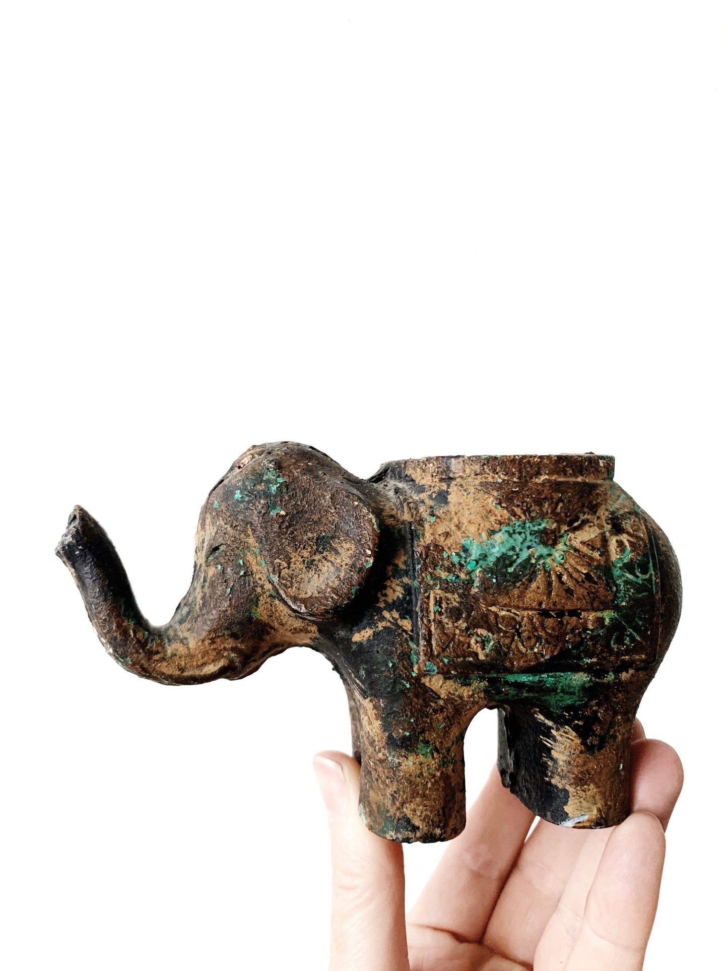 Vintage Cast Metal Elephant Japan